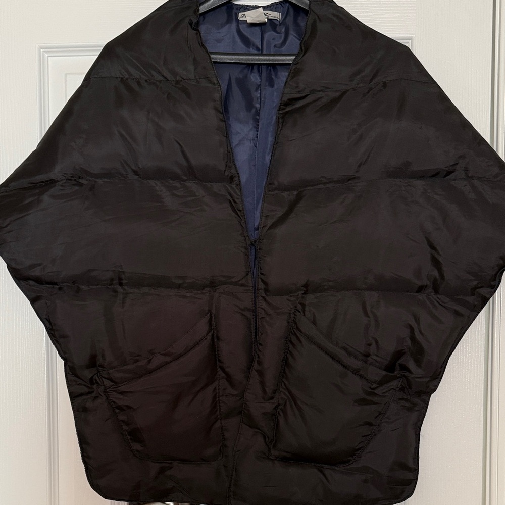 Black Puffer Cape